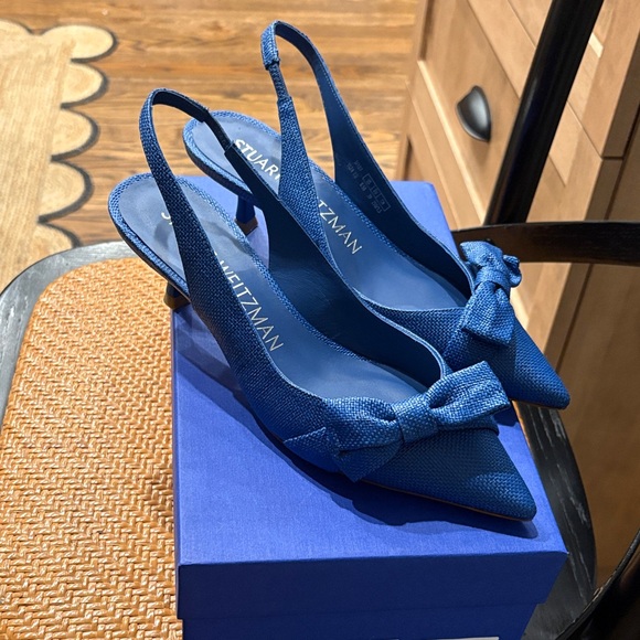Stuart Weitzman Shoes - Stuart Weitzman Cobalt Blue Sofia 50 Slingback